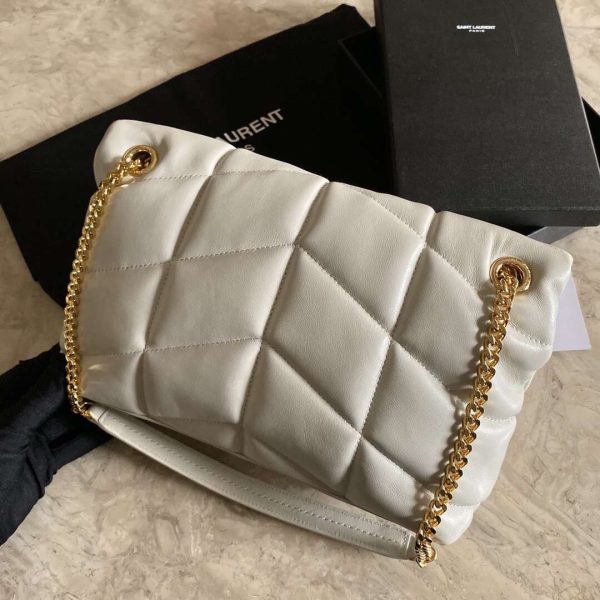 PUFFER MEDIUM BAG IN QUILTED LAMBSKIN