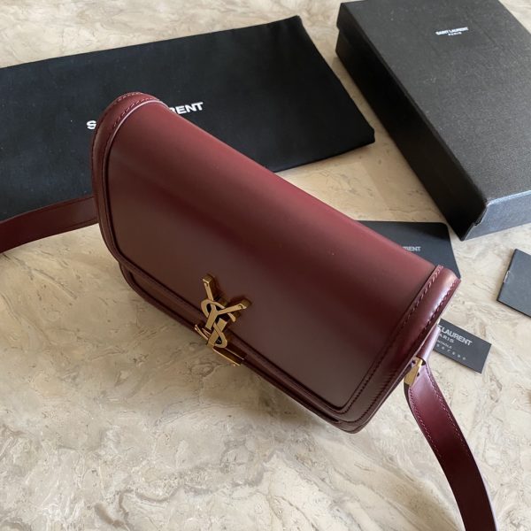 SOLFERINO SMALL SATCHEL IN LACQUERED AYERS