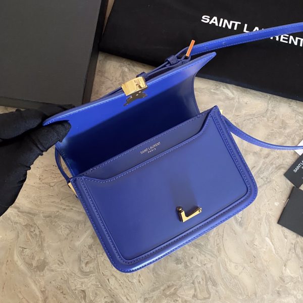 SOLFERINO SMALL SATCHEL IN LACQUERED AYERS