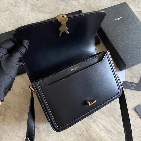 SOLFERINO MIDDLE SATCHEL IN LACQUERED AYERS