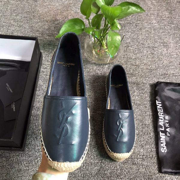 MONOGRAM ESPADRILLES IN METALIZED LAMBSKIN