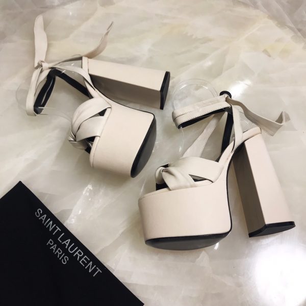 SL BIANCA SANDALS IN SMOOTH LEATHER