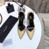 OPYUM SLINGBACK PUMPS IN PATENT LEATHER WITH GOLD-TONE HEEL