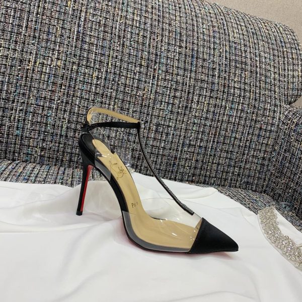 Christian Louboutin Crystal Diamond High Heels