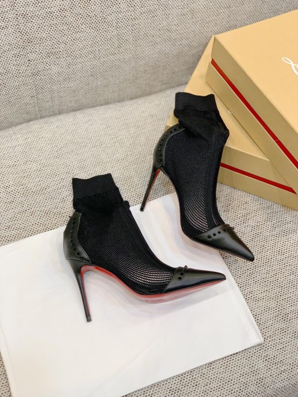 Christian Louboutin Flip Spikes Ankle Boots