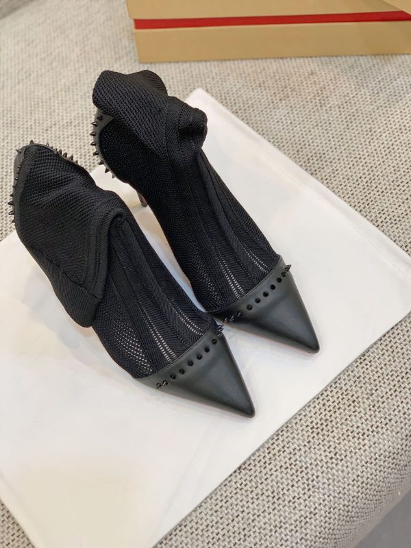 Christian Louboutin Flip Spikes Ankle Boots