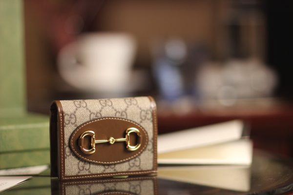 GG Horsebit 1955 card case wallet