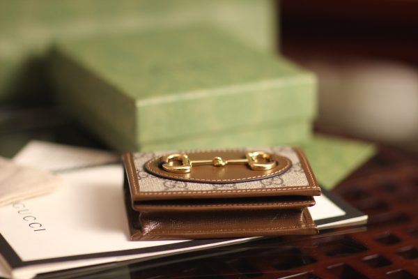 GG Horsebit 1955 card case wallet