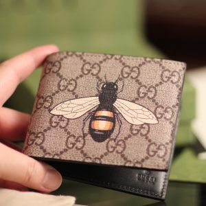 Bee print GG Supreme wallet