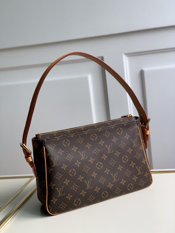 LV Vintage Monogram Canvas Large Shoulder Bag