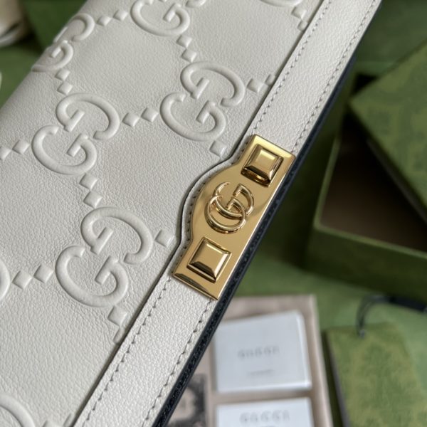 GG Leather clutch