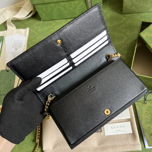 GG Leather clutch