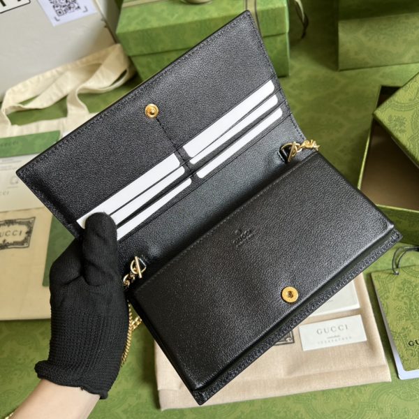 GG Leather clutch