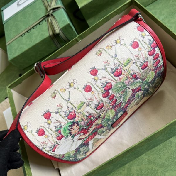 Children’s strawberry fairy print messenger bag