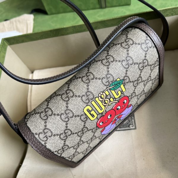 GG cherry print mini bag