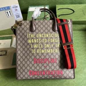 GG cherry print medium tote