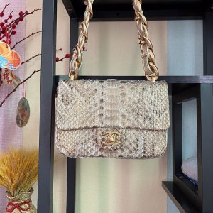 BOLSA CN 2.55 PYTHON FLAP BAG