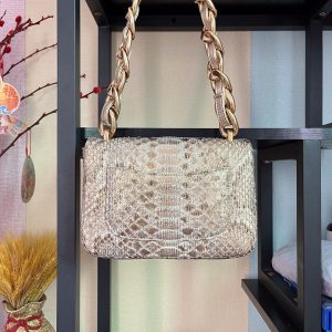 BOLSA CN 2.55 PYTHON FLAP BAG