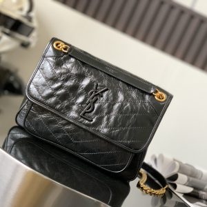 NIKI MEDIUM CHAIN BAG IN SUEDE