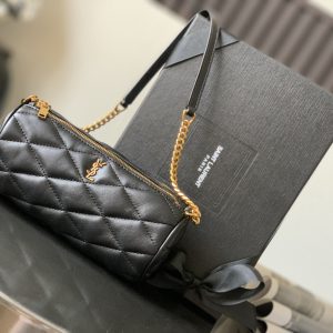 SADE MINI TUBE BAG IN QUILTED LAMBSKIN