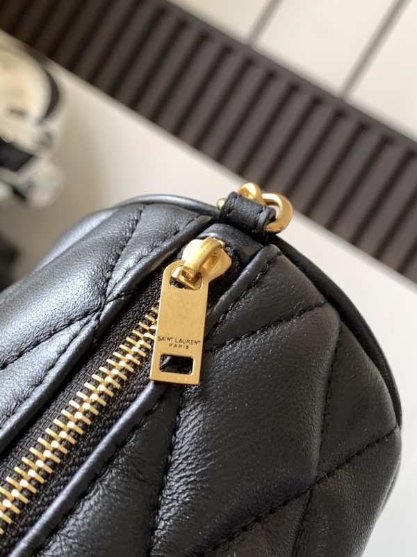 SADE MINI TUBE BAG IN QUILTED LAMBSKIN