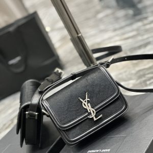 SOLFERINO SMALL SATCHEL IN LACQUERED PATENT LEATHER