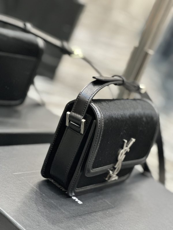 SOLFERINO SMALL SATCHEL IN LACQUERED PATENT LEATHER