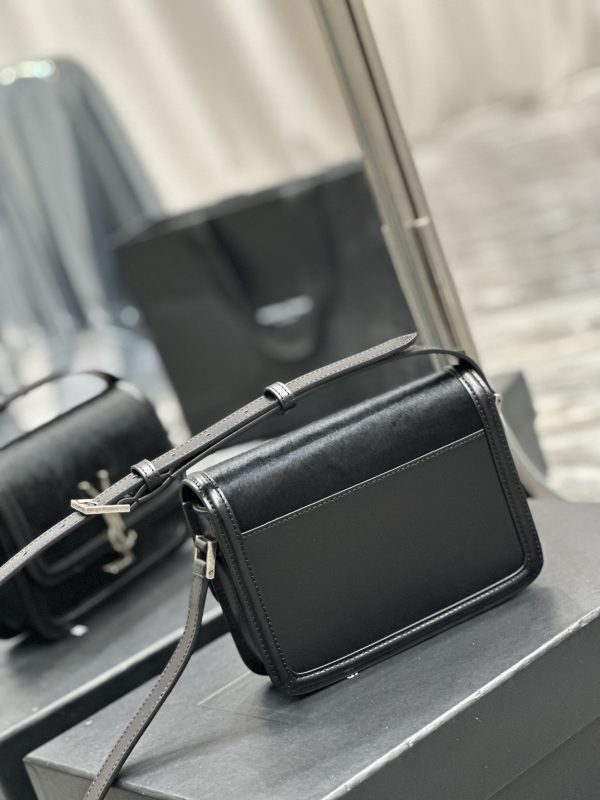 SOLFERINO SMALL SATCHEL IN LACQUERED PATENT LEATHER