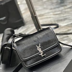 SOLFERINO SMALL SATCHEL IN LACQUERED PATENT LEATHER