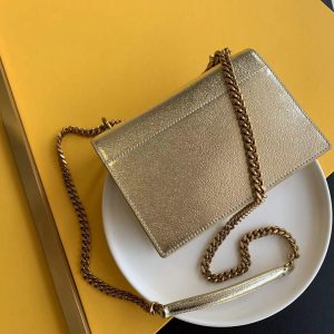 SUNSET SMALL CHAIN BAG IN SMOOTH LEATHER