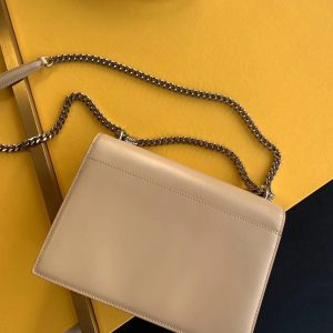 SUNSET MEDIUM CHAIN BAG IN SMOOTH LEATHER