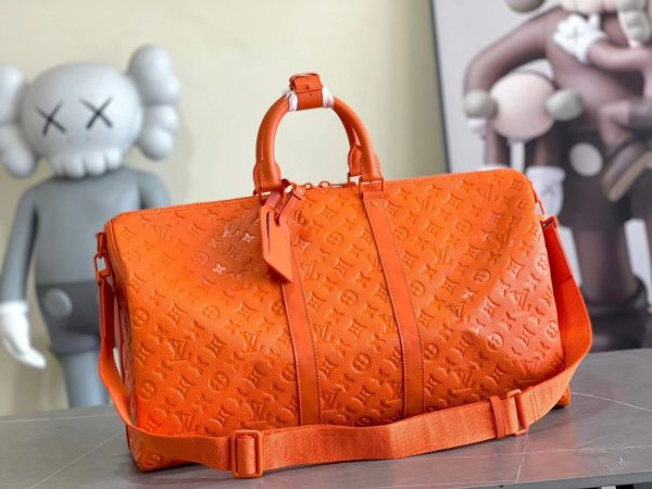 LV Keepall Bandouliere 50 Bag Orange