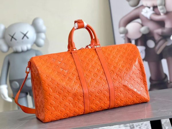 LV Keepall Bandouliere 50 Bag Orange