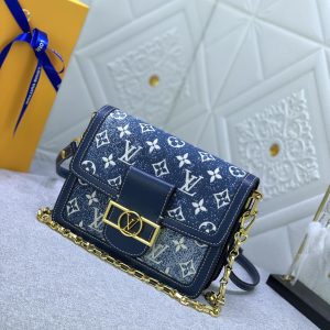 LV Dauphine MM Navy Blue