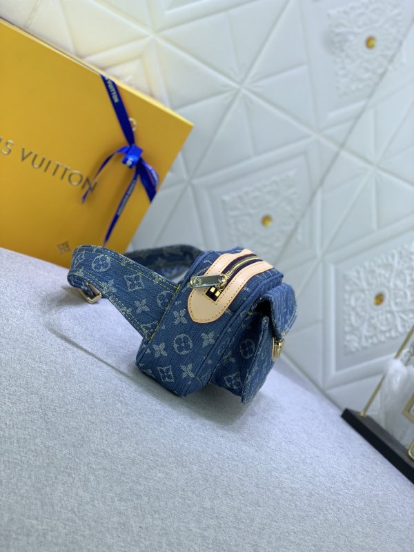 LV DENIM bum bag