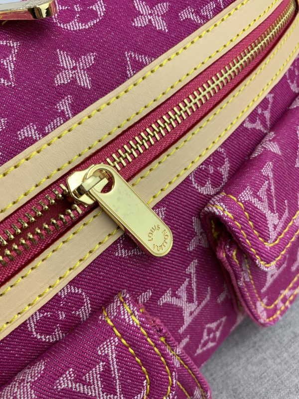 LV Baggie PM Monogram Denim Pink