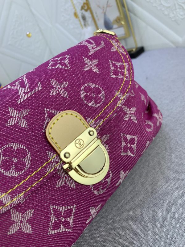 Louis Vuitton Pleaty bag in pink denim