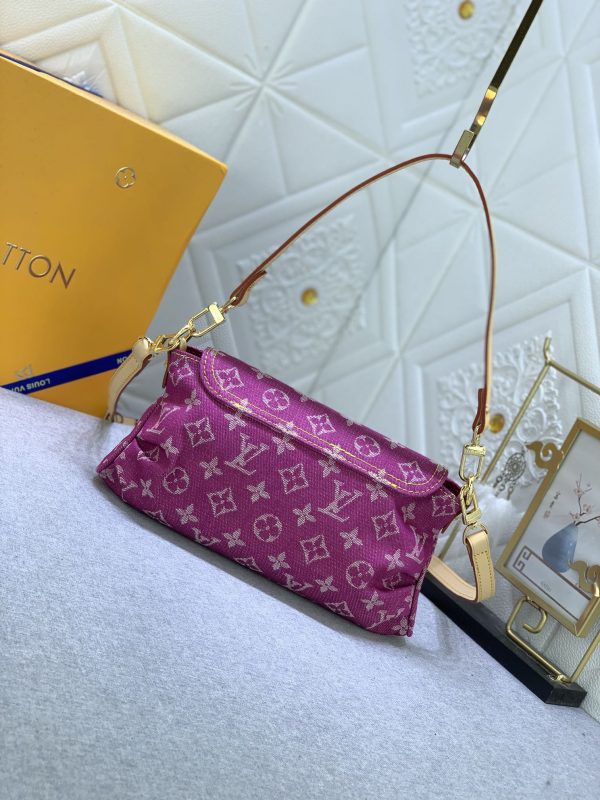 Louis Vuitton Pleaty bag in pink denim