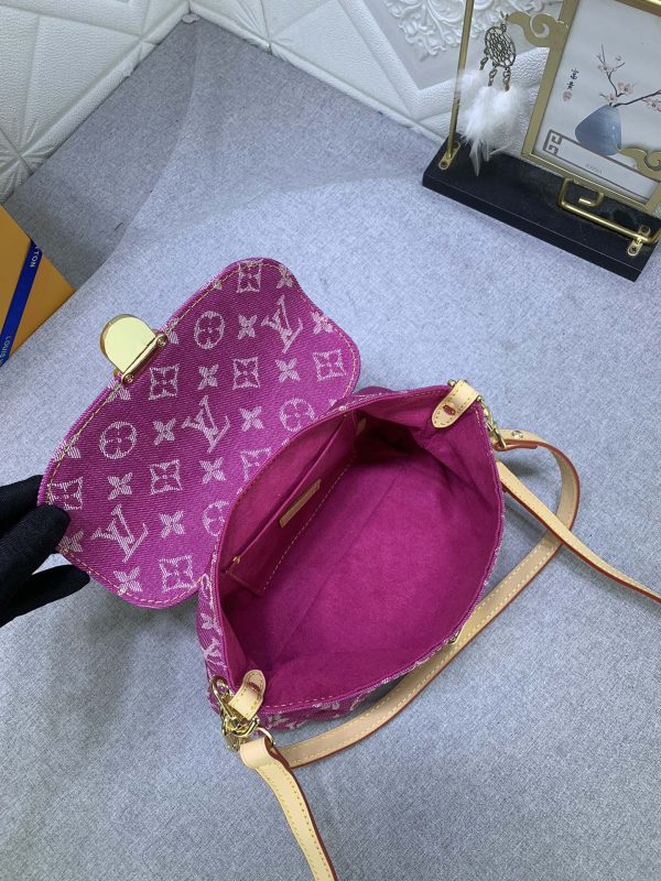 Louis Vuitton Pleaty bag in pink denim