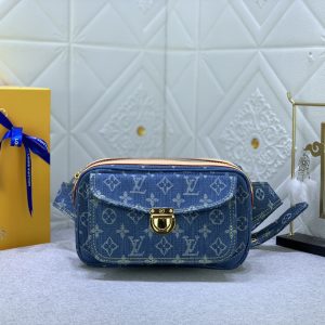 LV DENIM bum bag