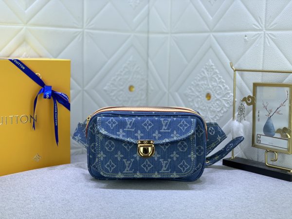 LV DENIM bum bag