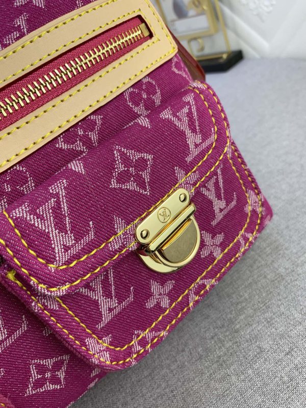 LV Baggie PM Monogram Denim Pink