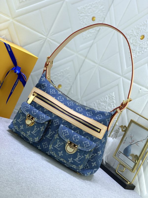 LV Baggie PM Monogram Denim Blue