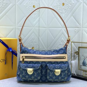 LV Baggie PM Monogram Denim Blue