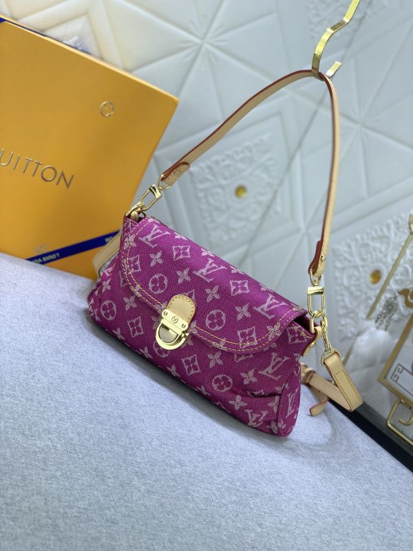 Louis Vuitton Pleaty bag in pink denim