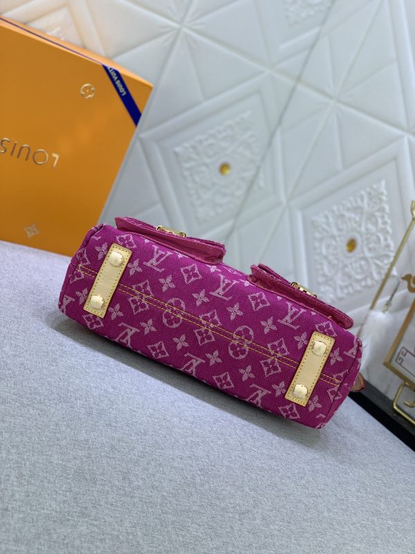 LV Baggie PM Monogram Denim Pink