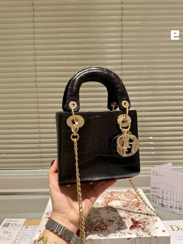 Dr Black Crocodile Bag