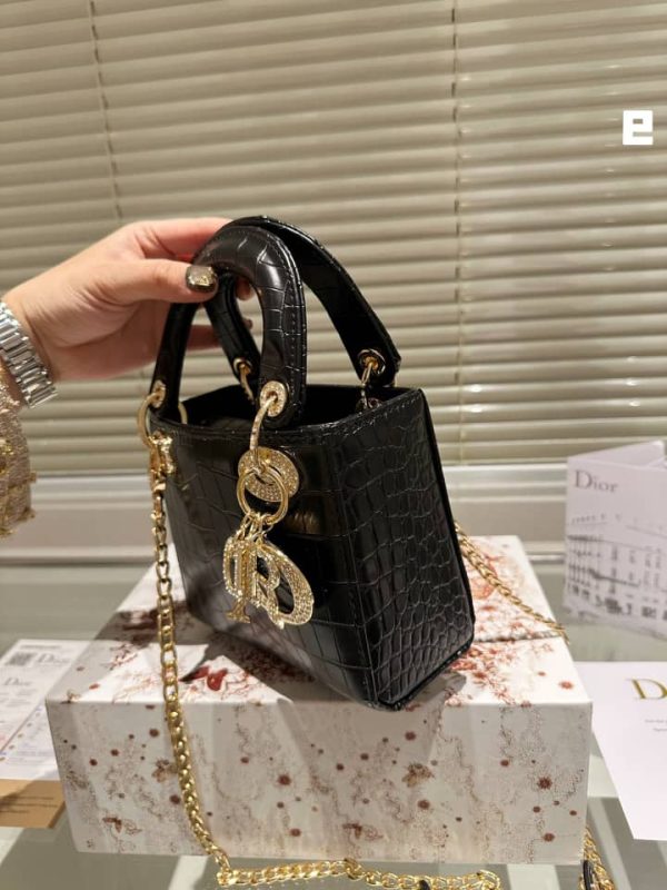 Dr Black Crocodile Bag