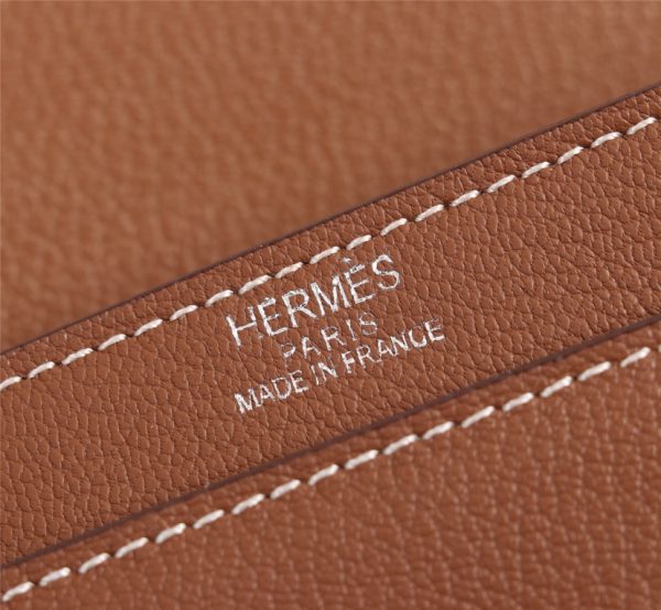 HERMES VERROU CHAINE BAG BROWN 17CM