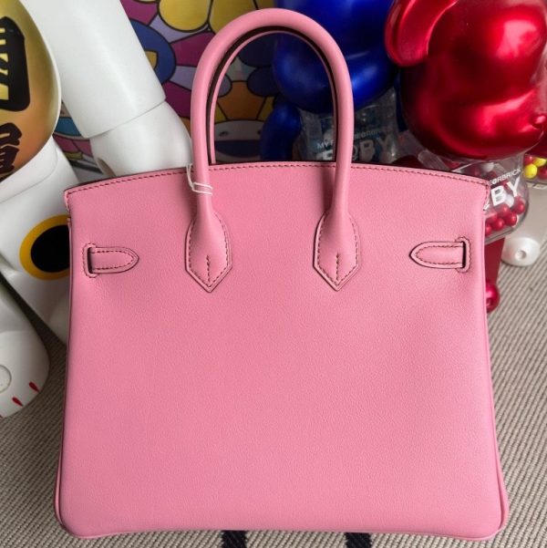 HERMES BIRKIN SWIFT 5P ROSE SAKURA GOLD HARDWARE 25CM